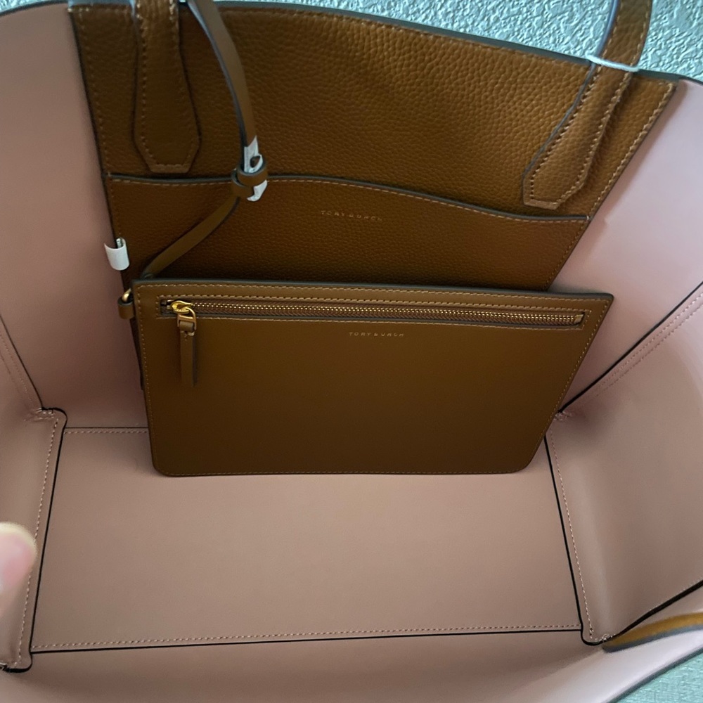 New , tory burch large blake tote & clutch - Picture 6 of 15